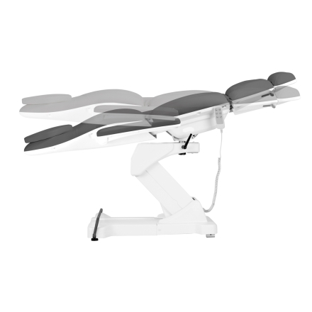 Fotel kosmetyczny elektryczny Sillon Basic pedi 3 siln. obrotowy szary - 5