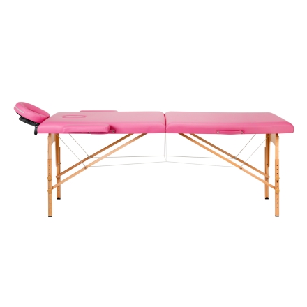 Stół składany do masażu drewniany Komfort Activ Fizjo 2 segmentowe róż - 2
