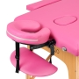 Stół składany do masażu drewniany Komfort Activ Fizjo 2 segmentowe róż - 4
