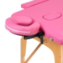 Stół składany do masażu drewniany Komfort Activ Fizjo 2 segmentowe róż - 5