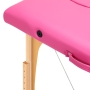 Stół składany do masażu drewniany Komfort Activ Fizjo 2 segmentowe róż - 8
