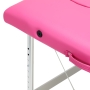 Stół składany do masażu aluminiowy komfort Activ Fizjo 2 segmentowe róż - 8