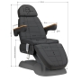 Fotel kosmetyczny elektryczny SILLON Lux 3 silniki szary, szara podstawa - 17