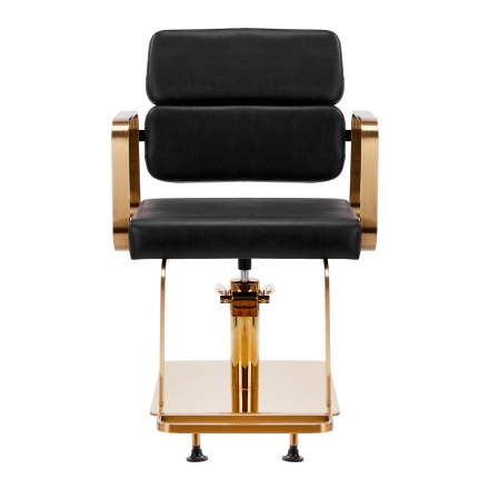 Gabbiano fotel fryzjerski Porto złoto czarny - 3