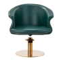 Gabbiano fotel fryzjerski Wersal złoto butelkowa zieleń - 4