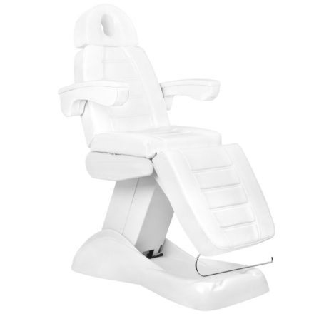 Fotel kosmetyczny elektr. Lux 4M biały z kołyską - 8