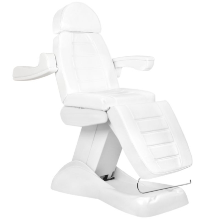 Fotel kosmetyczny elektr. Lux 4M biały z kołyską - 11