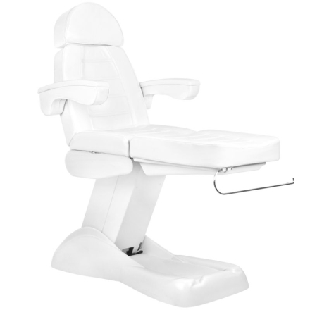 Fotel kosmetyczny elektr. Lux 4M biały z kołyską - 12