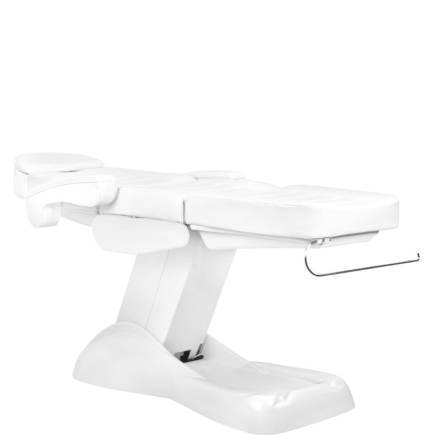 Fotel kosmetyczny elektr. Lux 4M biały z kołyską - 13
