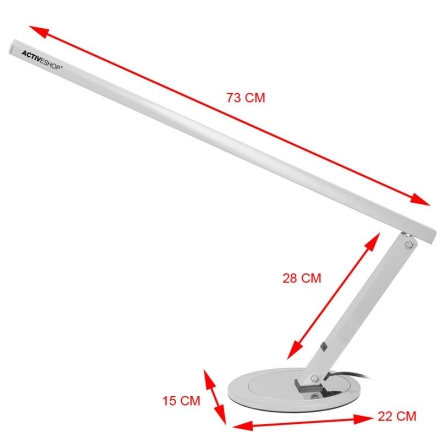 Lampa na biurko Slim 20W aluminium - 2