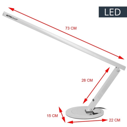 Lampa na biurko Slim led aluminium - 2