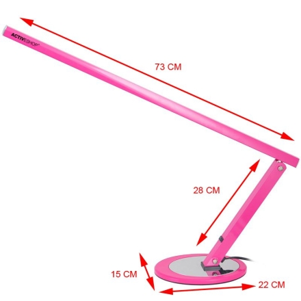 Lampa na biurko Slim 20W różowa - 2