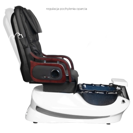Fotel pedicure spa AS-261 czarno-biały z funkcją masażu - 5