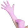 All4med jednorazowe rękawice diagnostyczne nitrylowe różowe XS - 3