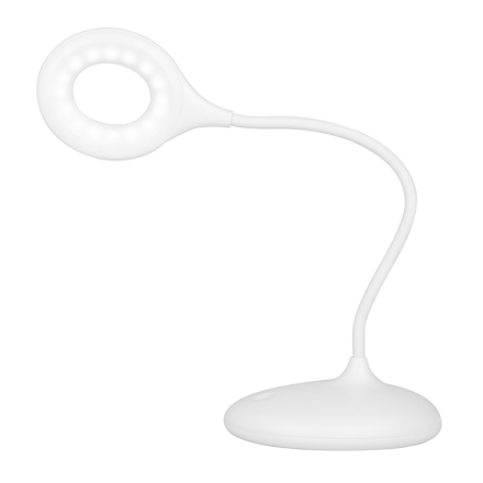 Lampka ring led snake na biurko biała - 6