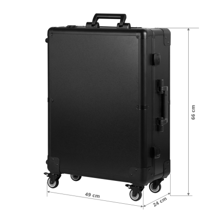 Kufer przenośne stanowisko z głośnikami czarne - 10