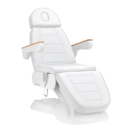 Fotel kosmetyczny elektryczny Lux 273b 3 silniki biały