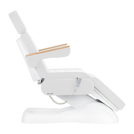 Fotel kosmetyczny elektryczny Lux 273b 3 silniki biały - 2