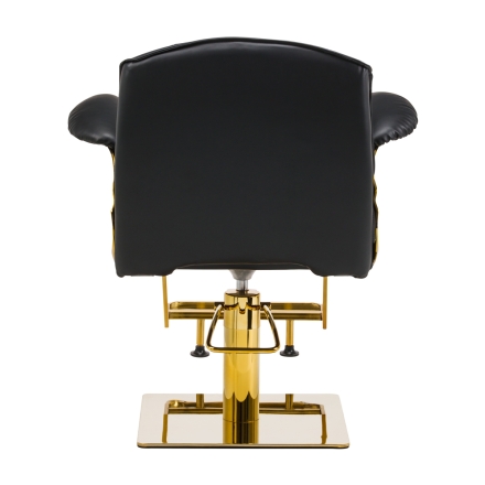 Hair System fotel fryzjerski HS30 złoto czarny - 4