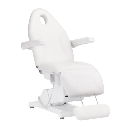 Fotel kosmetyczny elektryczny Sillon Basic 3 siln. biały - 3
