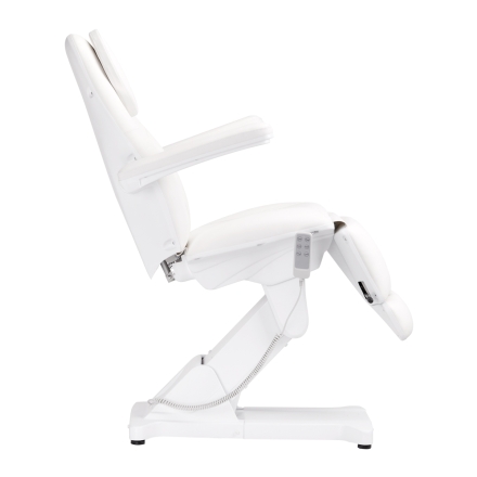 Fotel kosmetyczny elektryczny Sillon Basic 3 siln. biały - 8