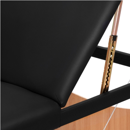 Stół składany do masażu wood Komfort Activ Fizjo Lux 3 segmentowy 190x70 czarny - 13