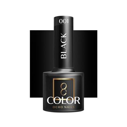 OCHO NAILS Lakier hybrydowy black 002 -5 g