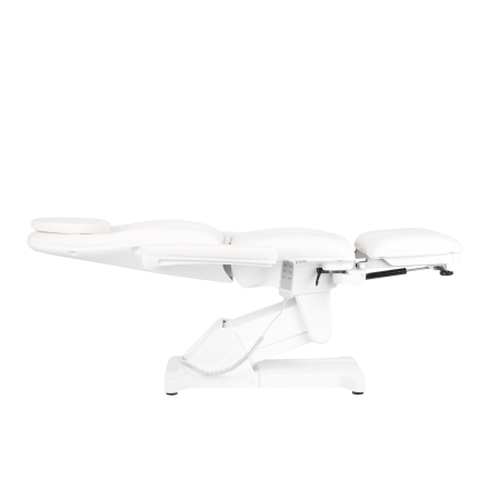 Fotel kosmetyczny elektryczny Sillon Basic pedi 3 siln. biały - 5