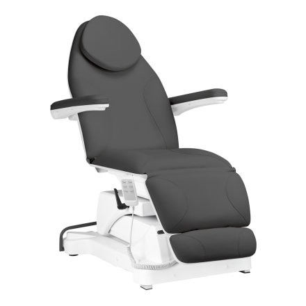 Fotel kosmetyczny elektryczny Sillon Basic pedi 3 siln. obrotowy szary