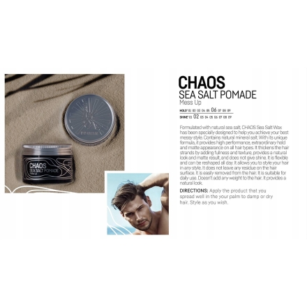 Immortal NYC Chaos Sea Salt Matte Pomade 100ml - 3