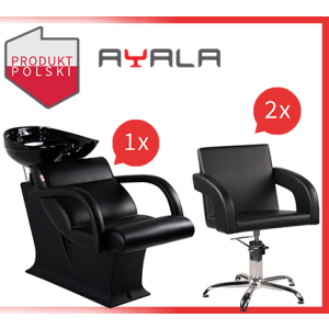 Zestaw Lady One Misa Biała/Tina Ayala - Myjnia + 2 Fotele
