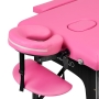 Stół składany do masażu drewniany Komfort Activ Fizjo 2 segmentowe róż czarne drewno - 4