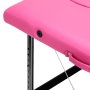 Stół składany do masażu aluminiowy komfort Activ Fizjo 2 segmentowe róż czarne aluminium - 7
