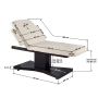 Spa leżanka kosmetyczna Azzurro 805 1 siln. venge/latte - 6