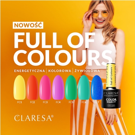 CLARESA Lakier hybrydowy Full of colours 1 -5g - 3