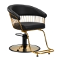 Gabbiano fotel fryzjerski Lille-M złoto czarny - 2