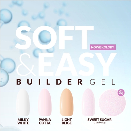 Claresa żel budujący Soft&Easy gel milk white 12g - 4