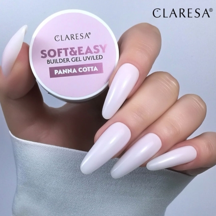 Claresa żel budujący Soft&Easy gel panna cotta 45g - 5