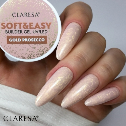 Claresa żel budujący Soft&Easy gold prosecco 45g - 5