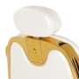 Gabbiano fotel barberski Francesco Gold biały - 7