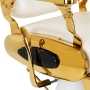 Gabbiano fotel barberski Francesco Gold biały - 9