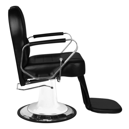 Gabbiano fotel barberski Tiziano biało czarny - 2