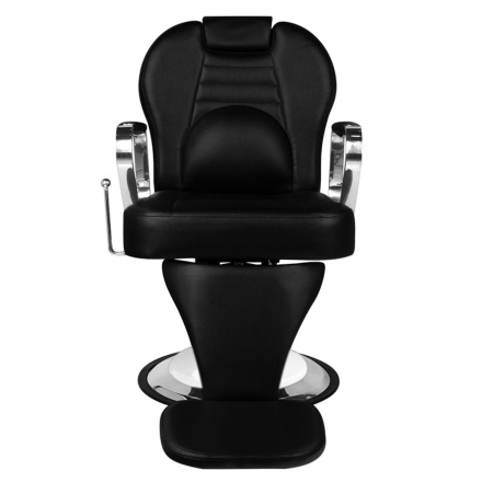 Gabbiano fotel barberski Tiziano biało czarny - 5