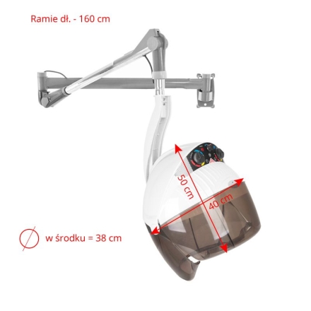 Gabbiano suszarka wisząca Centurion DVI-303W trzy prędkości ionic biała - 6