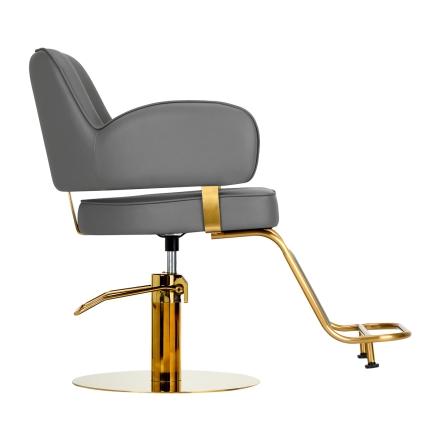 Gabbiano fotel fryzjerski Linz NQ złoto szary - 3