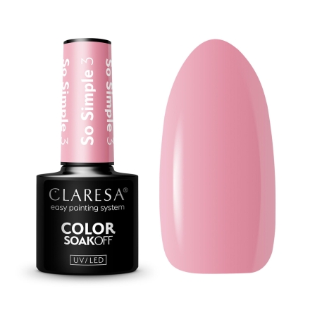 CLARESA Lakier hybrydowy So simple 3- 5g