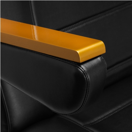 Fotel kosmetyczny elektryczny SILLON Lux Gold 273b 3 silniki czarny - 15