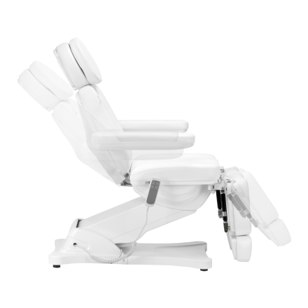 Elektryczny fotel kosmetyczny SILLON CLASSIC 2 silniki pedi biały - 5