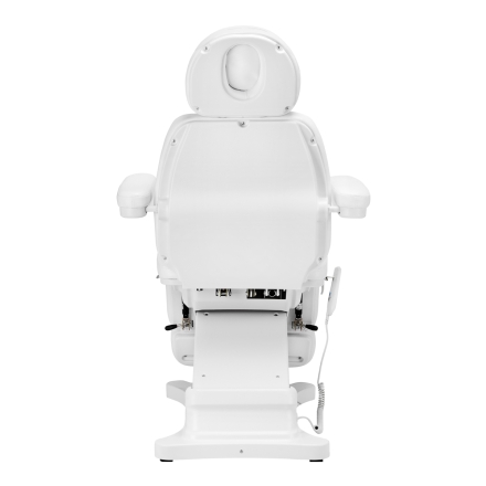 Elektryczny fotel kosmetyczny SILLON CLASSIC 2 silniki pedi biały - 9