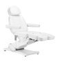 Elektryczny fotel kosmetyczny SILLON CLASSIC 2 silniki pedi biały - 3